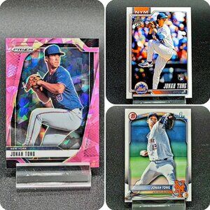 2025 Jonah Tong Topps Bowman Ice RC's New York Mets Top Prospect